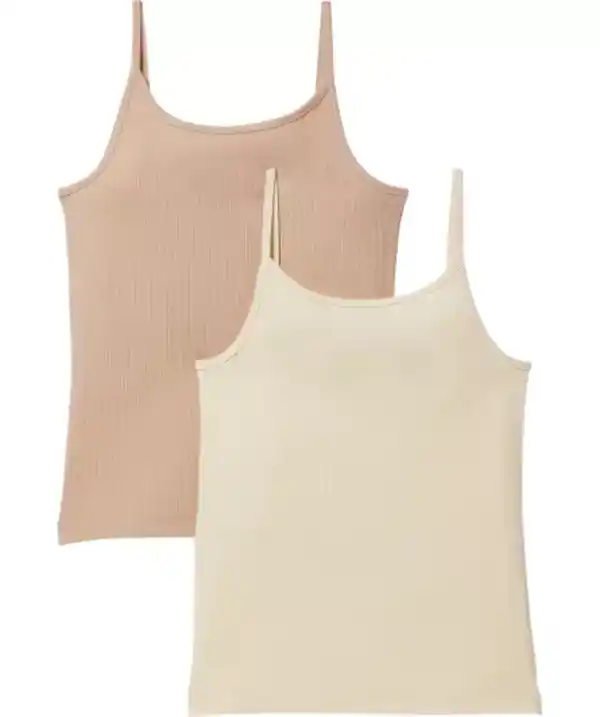 Bild 1 von Basic Spaghettitops, cremefarben/beige