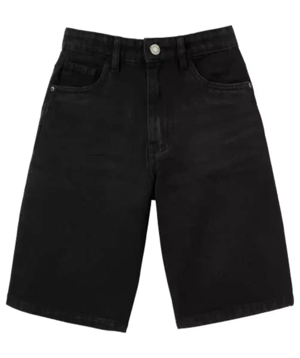 Bild 1 von Jeans-Shorts in Bermudalänge, Denim black