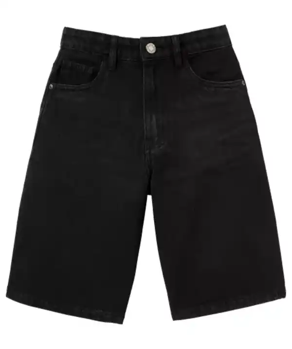 Bild 1 von Jeans-Shorts in Bermudalänge, Denim black