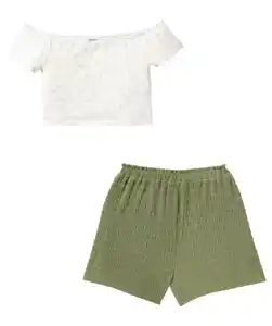 T-Shirt + Shorts, Khaki