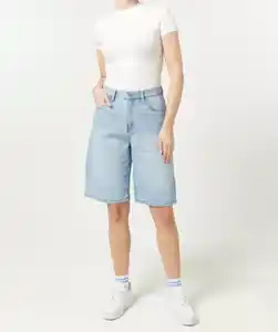 Jeans-Shorts Baggy-Style, jeansblau hell