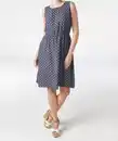 Bild 1 von Kleid aus Viskose, dunkelblau/weiß