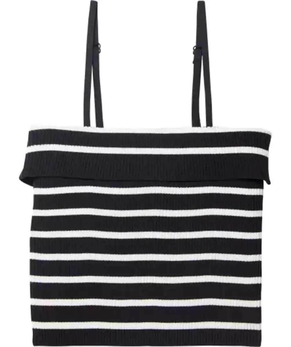 Bild 1 von Spaghettitop cropped, schwarz gestreift