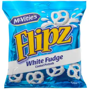 McVitie’s Flipz Coated Pretzels White Fudge