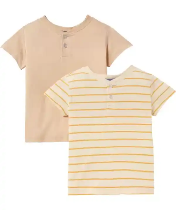 Bild 1 von T-Shirts mit Knopfleiste, cremefarben/beige