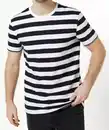 Bild 1 von Gestreiftes T-Shirt, weiß/schwarz