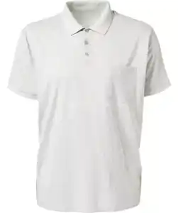 Strukturiertes Poloshirt, grau melange