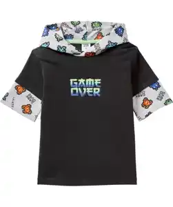 T-Shirt Gaming, schwarz