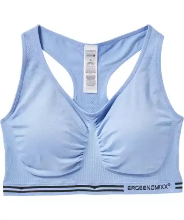 Bild 1 von Sport-Bustier mit Kontraststreifen, blau