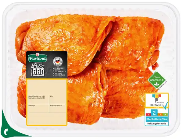 Bild 1 von K-PURLAND Hähnchenoberkeule, 600-g-Packg.