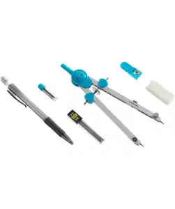 Zirkelset, blau