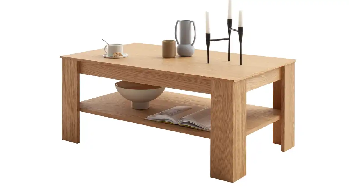 Bild 1 von Couchtisch Eiche 115 x 65 cm - Wohnzimmertisch - ARAYA