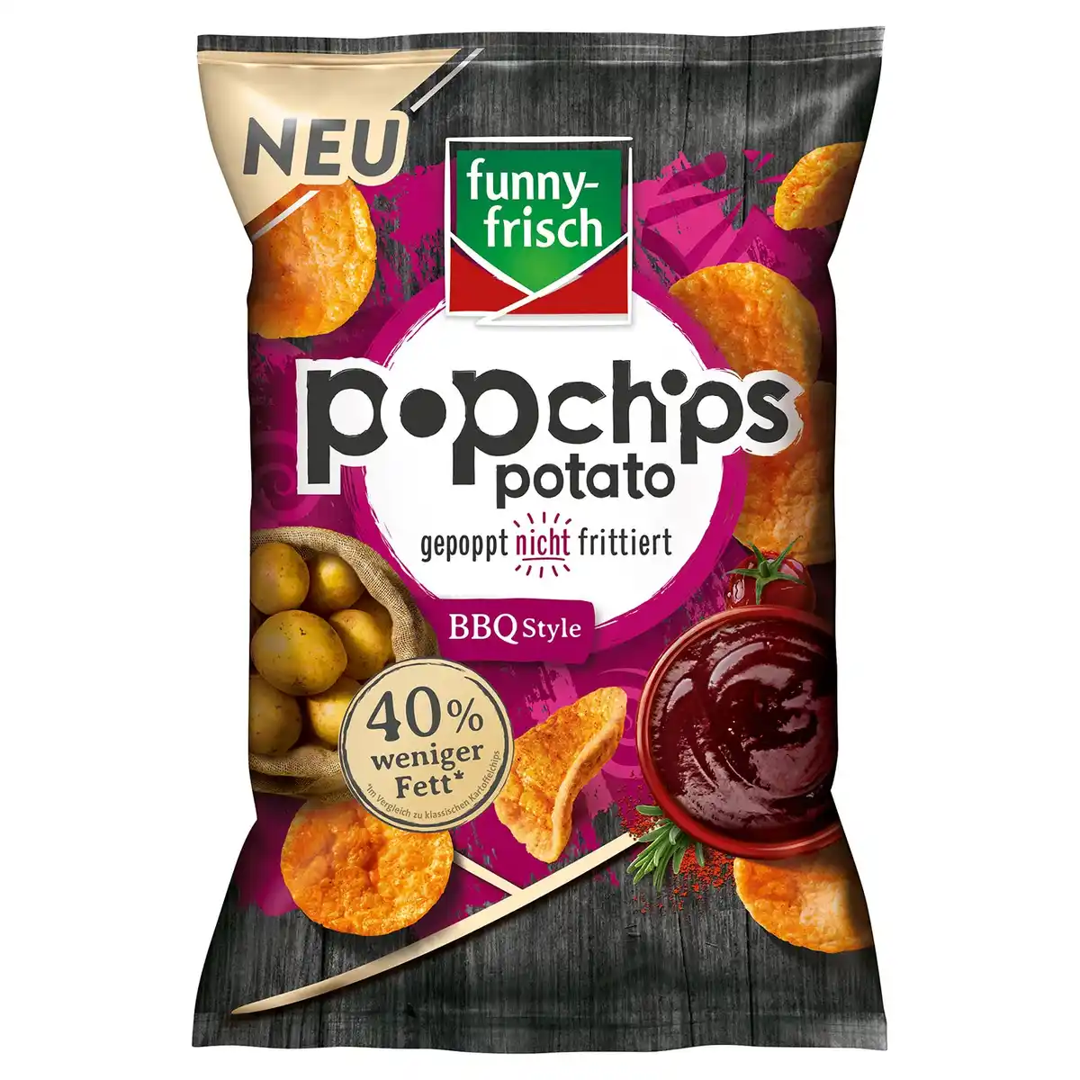Bild 1 von FUNNY FRISCH Popchips 80 g, Salt & Pepper