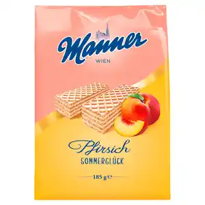 MANNER Sommerwaffeln, Pfirsich 185 g
