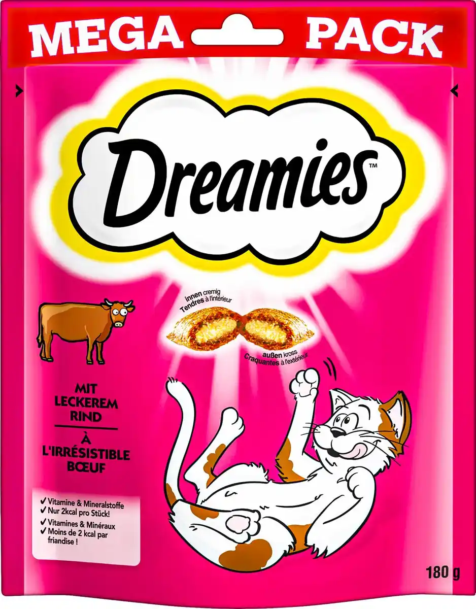 Bild 1 von DREAMIES Katzensnack, 180-g-Packg.