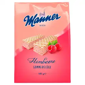 MANNER Sommerwaffeln, Himbeere 185 g
