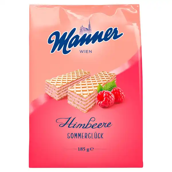 Bild 1 von MANNER Sommerwaffeln, Himbeere 185 g