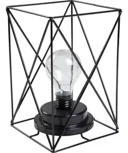 LED-Dekoleuchte aus Metallstreben, schwarz
