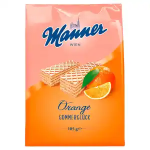 MANNER Sommerwaffeln, Orange 185 g