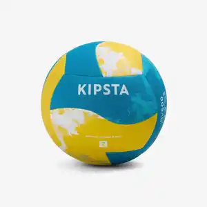 KIPSTA Beachvolleyball offizielle Größe und Gewicht - BV500 Hybrid gelb/blau