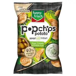FUNNY FRISCH Popchips 80 g, Sour Cream & Onion