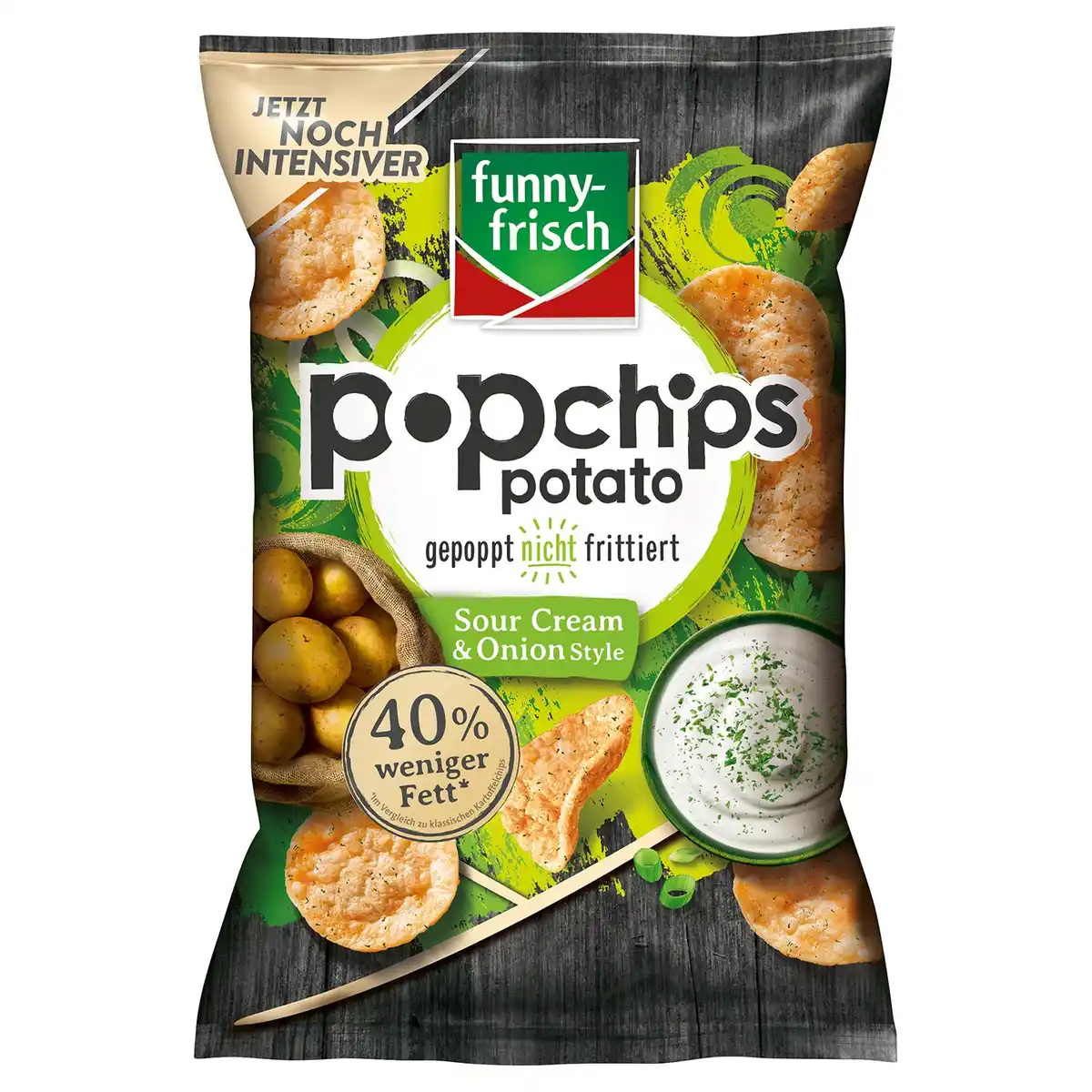 Bild 1 von FUNNY FRISCH Popchips 80 g, Sour Cream & Onion