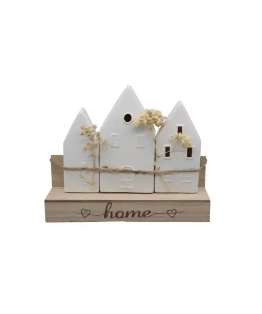 Bild 1 von Deko-Aufsteller Häuser, weiß