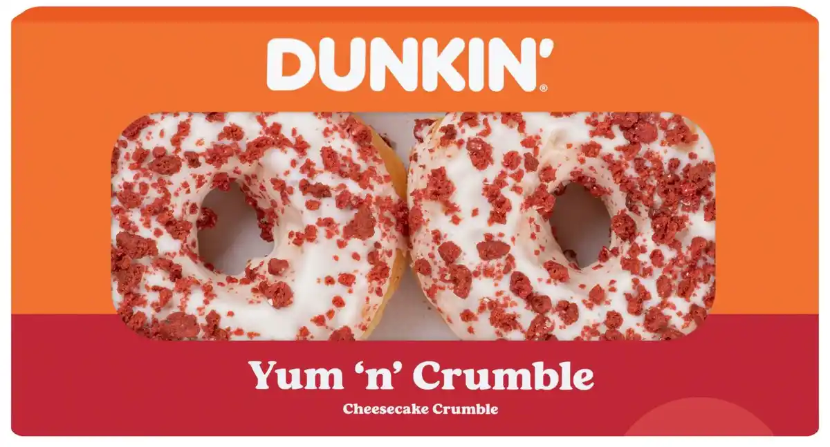 Bild 1 von DUNKIN' Donuts Yum 'n' Crumble, 2 St. = 154-g-Packg.
