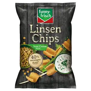 FUNNY FRISCH Linsen Chips 90 g, Sour Cream