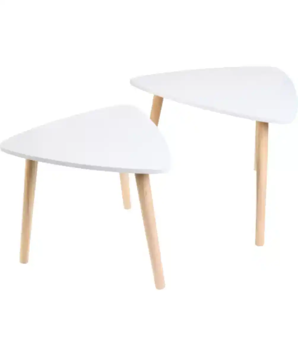 Bild 1 von Beistelltische, weiß/braun