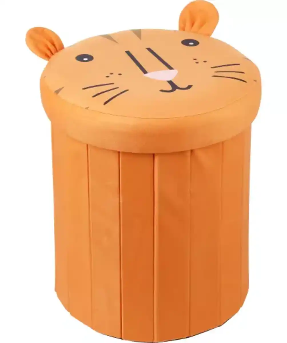 Bild 1 von Sitzhocker Tierdeckel, braun