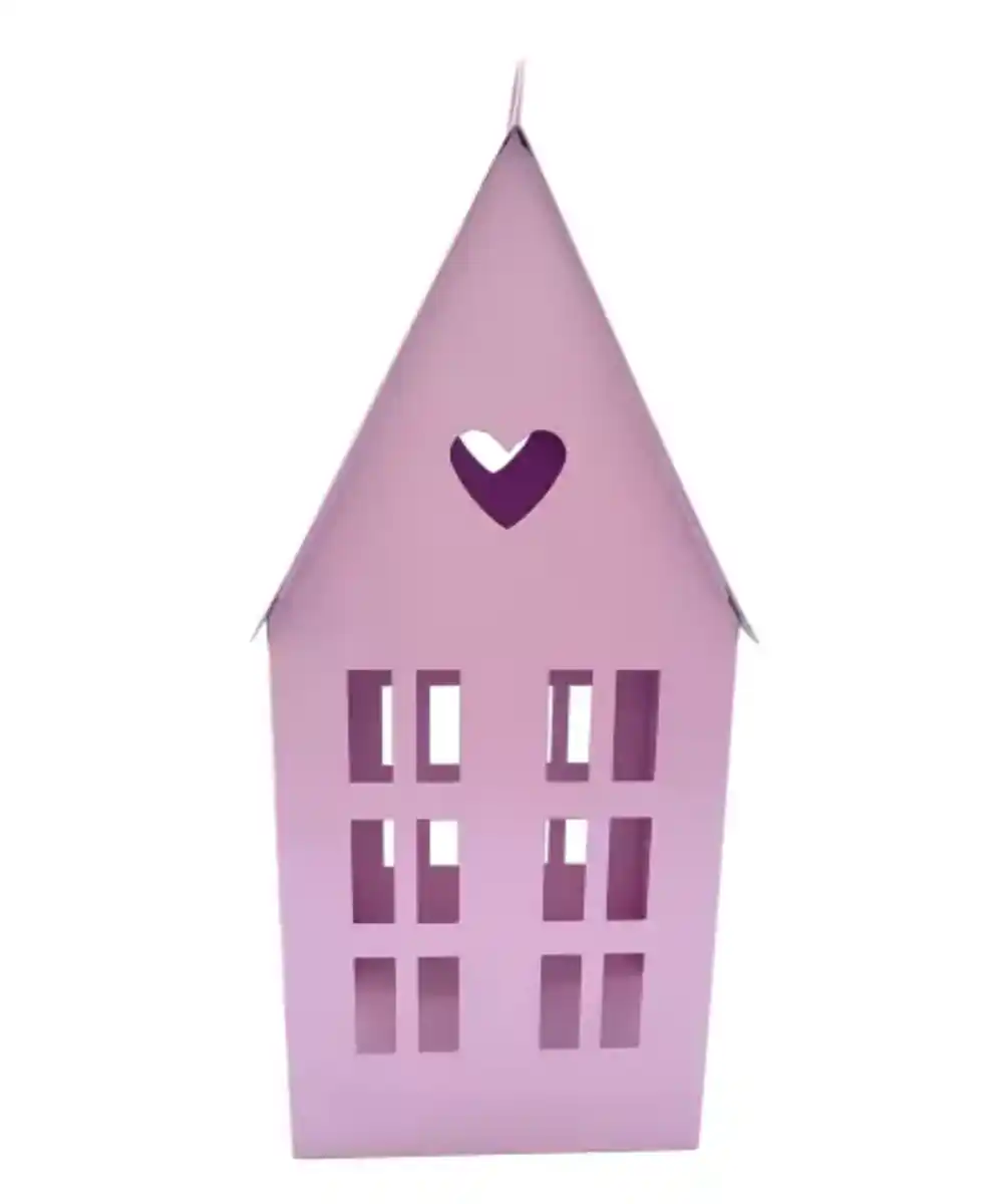Bild 1 von Teelichthalter Haus, rosa