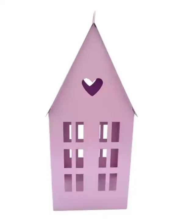 Bild 1 von Teelichthalter Haus, rosa