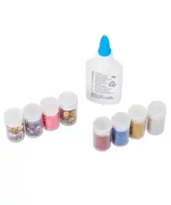 Glitterset, bunt
