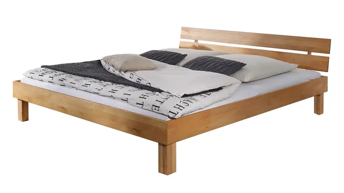 Bild 1 von Massivholzbett 180 x 200 cm Kernbuche geölt - BORNATO