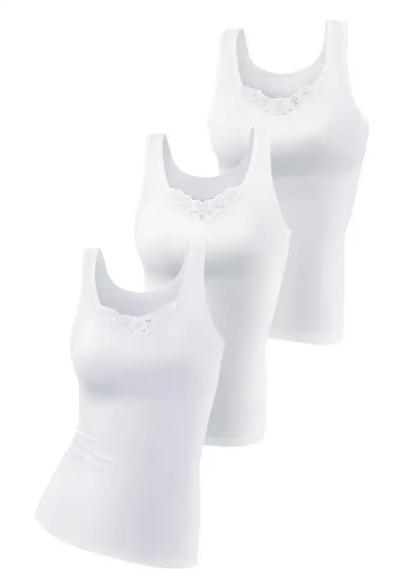 Bild 1 von petite fleur Unterhemd (Packung, 3-St., 3er-Pack) aus reiner Baumwolle, Tanktop, Unterziehshirt