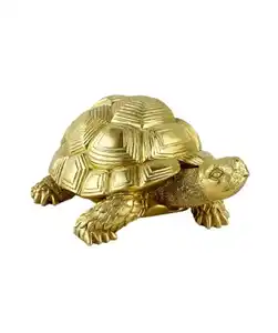Goldfarbene Deko-Schildkröte, gold