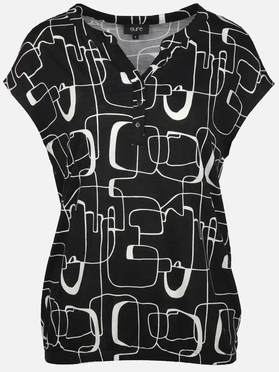 Bild 1 von Damen Printshirt ohne Ärmel Schwarz