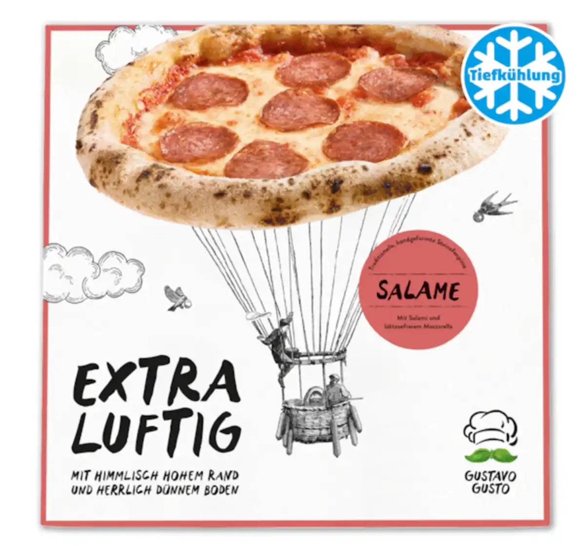 Bild 1 von GUSTAVO GUSTO Extra luftig Pizza*