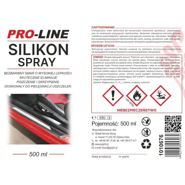 Bild 2 von PRO-LINE Silikon-Sprühfett zur Dichtungspflege 500ml