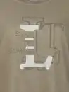 Bild 3 von Damen T-Shirt mit Glitzerfrontprint Oliv