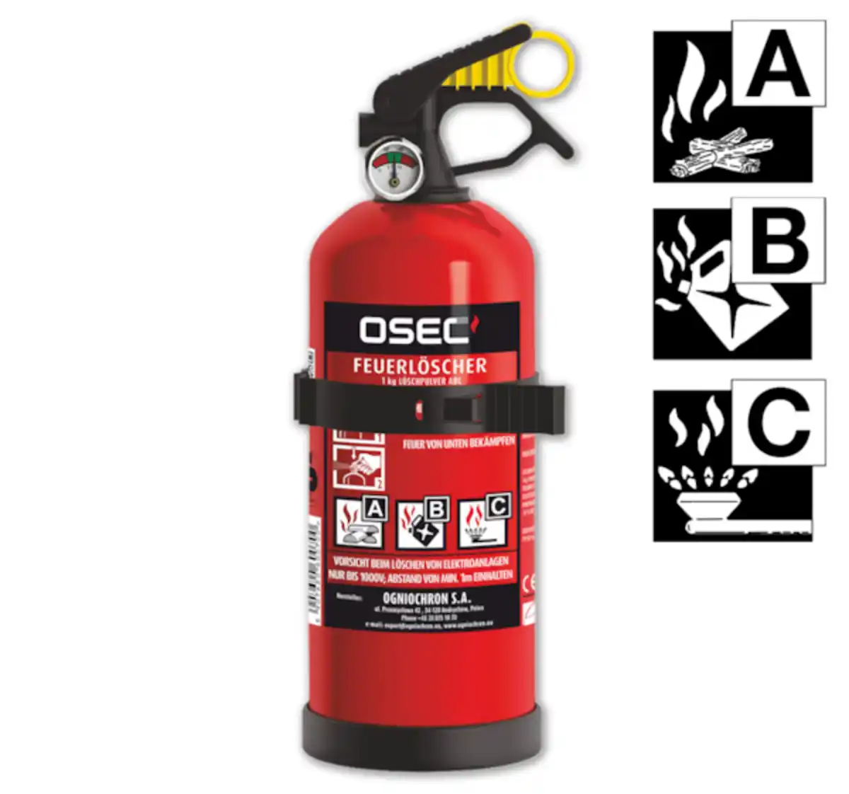 Bild 1 von OSEC 1-kg-Pulverfeuerlöscher*