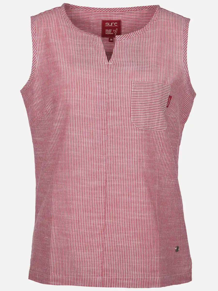 Bild 1 von Damen Top mit zarten Streifen Rot