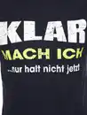 Bild 3 von Herren Arbeitsshirt mit Frontspruch Blau