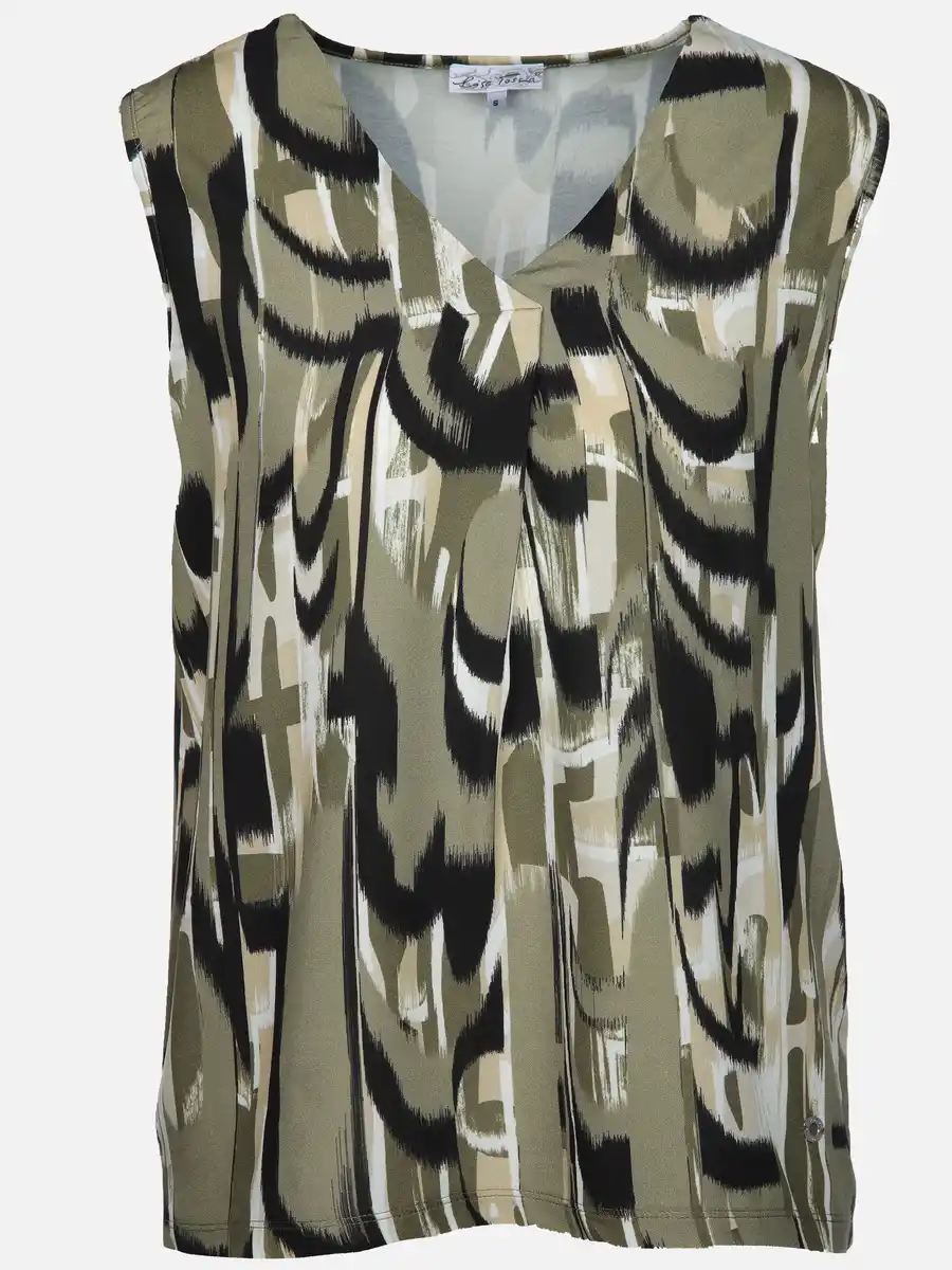 Bild 1 von Damen Blusentop im Alloverprint Oliv