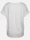 Bild 2 von Damen T-Shirt mit Glitzerfrontprint Weiß