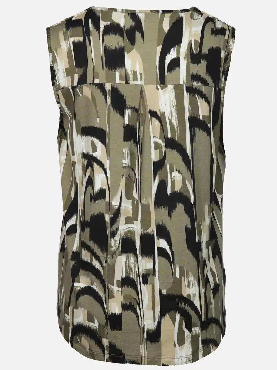 Bild 2 von Damen Blusentop im Alloverprint Oliv