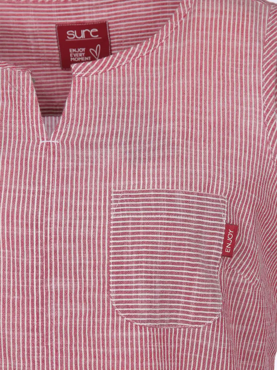 Bild 3 von Damen Top mit zarten Streifen Rot