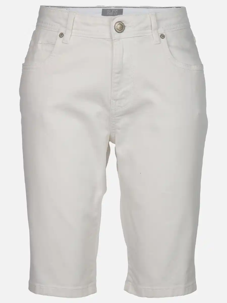 Bild 1 von Damen Bermuda in Slim Fit Weiß