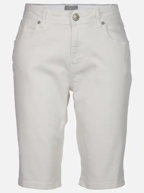 Bild 1 von Damen Bermuda in Slim Fit Weiß